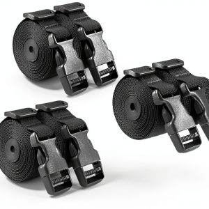 Gutezeiten Boat Cover Tie Down Straps Nylon Black-0