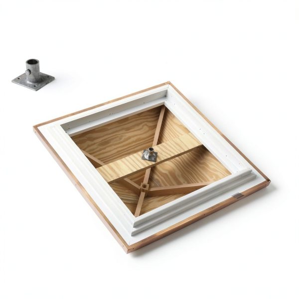 Vinyl Coventry Louvered Cupola Good Directions 30" x 42" Copper Roof-3