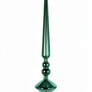 12 in. Teal Shiny Cupola Finial Ornament 3 per Bag-0