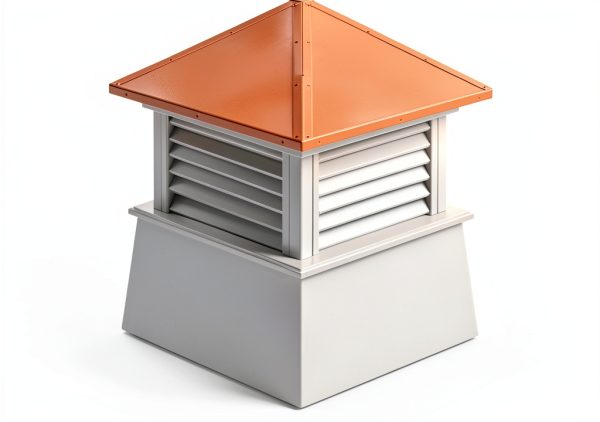 Good Directions 2126MV Manchester Louvered Cupola with Hip Style Copper Roof and Smooth Vinyl Base, 26-Inch Square 32-Inch High (Discontinued)-7