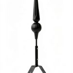 Mini Florentine Finial- Black Matte-0
