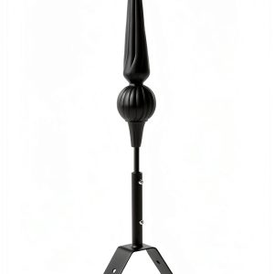 Mini Florentine Finial- Black Matte-0