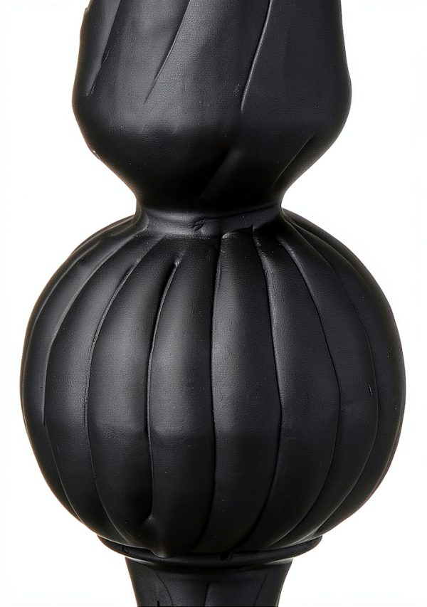 Mini Florentine Finial- Black Matte-2