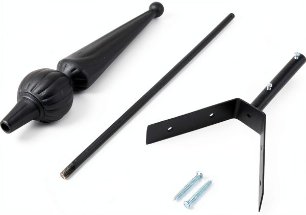 Mini Florentine Finial- Black Matte-1